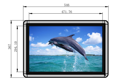 22寸臥式觸摸查詢(xún)一體機(jī)圖紙 22寸臥式觸摸查詢(xún)一體機(jī)圖紙