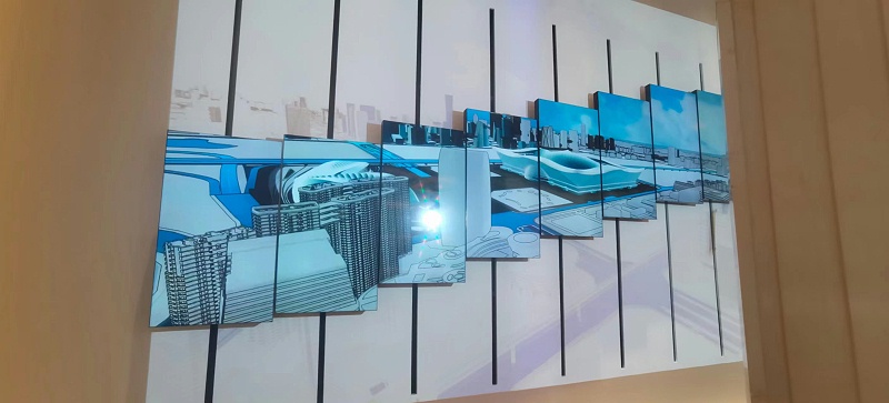 55寸機(jī)械矩陣屏入駐中鐵逸都美程廣場(chǎng)城市展廳打造創(chuàng)意互動(dòng)營(yíng)銷(xiāo)新模式