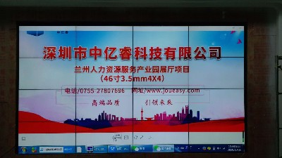 中億睿液晶屏、滑軌屏助力蘭州人力資源產(chǎn)業(yè)園打造創(chuàng)意科技化數(shù)字展廳